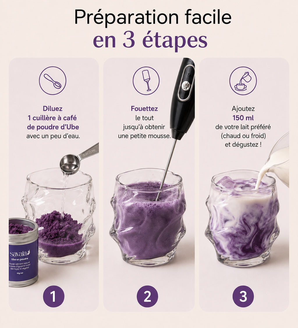 Ube en poudre 100 % pur